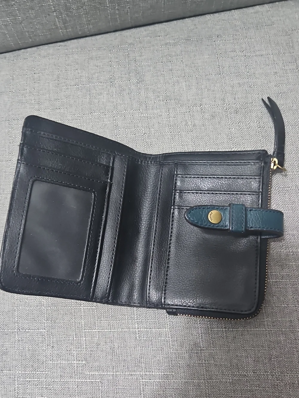 Fossil patchwork leather